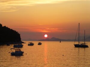 Sunset over the Adriatic