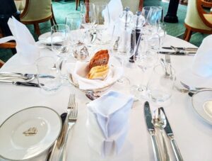 After a day of sightseeing and swimming, an elegant Sea Cloud dinner awaits