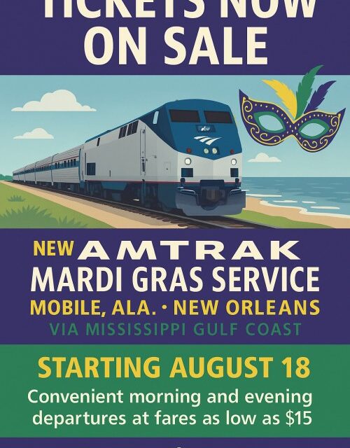 Book Now: Amtrak Mardi Gras Service Launches August 18