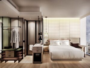 Avani Singapore - Bedroom Interior Render