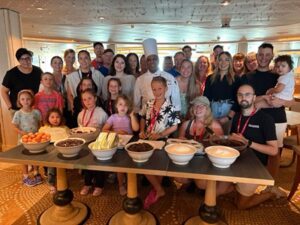 Carnival Cruise Line Family FAMIL - Delicious Chocolate Melting Cake demo by chef