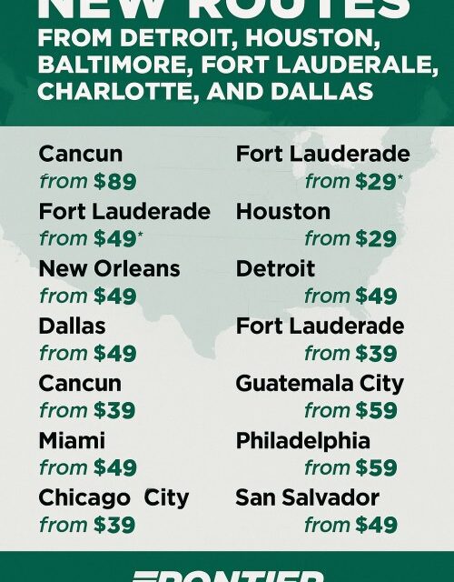 Frontier Aims to Dominate as #1 Low Fare Airline in Top U.S. Metros