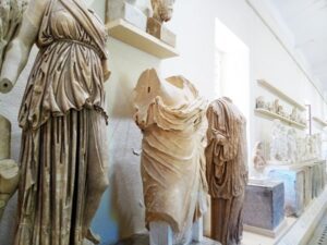 Inside the museum at Epidaurus