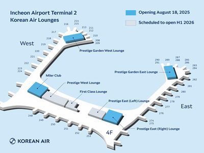 Korean Air Reveals Renovated Lounges at Incheon Airport