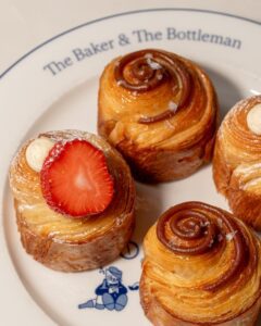 Matcha raspberry puff + Caramel milk chocolate puff