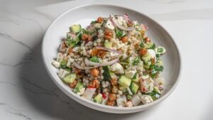 Mediterranean couscous salad
