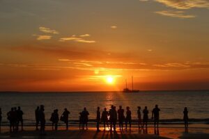 Golden sunset at Mindil Beach