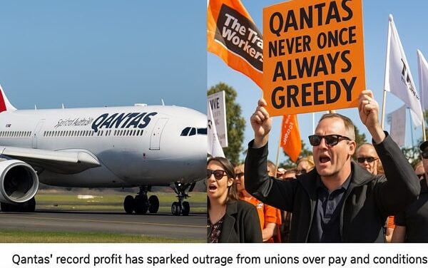 Qantas’ $2.4b profit sparks worker fury and union backlash