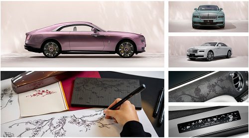 Rolls-Royce Spectre Blooms in Spring Elegance