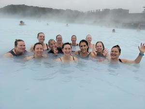 Soaking in Iceland, together.