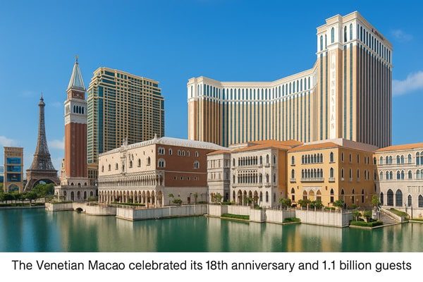 Sands China Marks 1.1 Billion Guests with Venetian Macao Milestone