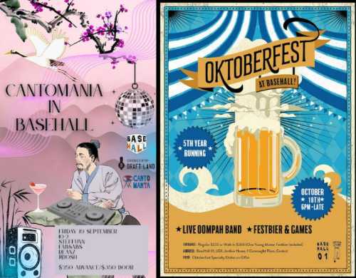 BASEHALL SPECIAL EVENTS THIS SEPTEMBER AND OCTOBER