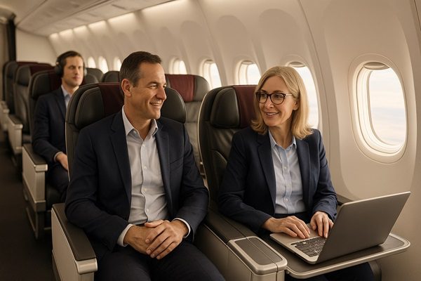 Corporate Travellers Flock to Premium Cabins as Business Confidence Grows