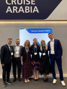 Cruise Saudi and Celestyal teams at Seatrade