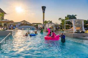 Darwin Airport Resort pool sunset