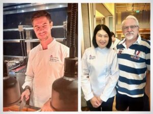 Executive Chef Marcello Piacentini and Pastry Chef Suparat ‘Ying’ Saenchai with the author