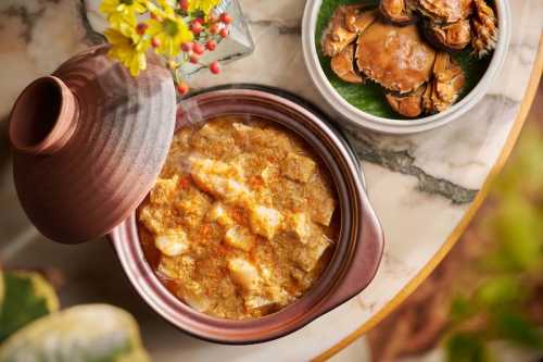 Braised Tofu with Hairy Crab Meat and Scallopjpg