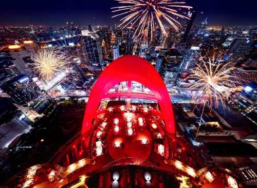 Centara Grand at CentralWorld is an iconic landmark on the Bangkok skyline