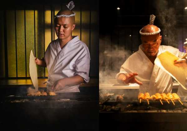 Chef Ryo Matsui (left – Hong Kong Head Chef) & Chef Yoshiteru Ikegawa (right – Founder)