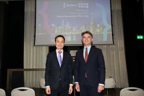 Chris Lo, HKTDC Regional Director for Europe and Gianluca Mirante