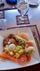 Delicious and healthy fresh fare aboard Toum Tiou II