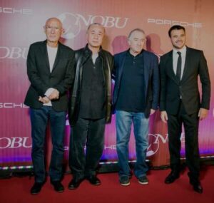 From left to right Meir Teper, Nobu Matsuhisa, Robert De Niro, and Emin Agalarov