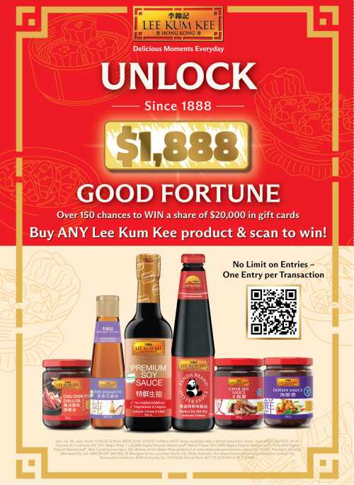 Lee Kum Kee Launches Unlock 1888 Good Fortune Lucky Draw to Celebrate Culinary Heritage