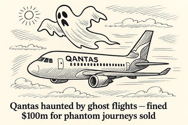 Qantas Ghost Flights Land $100m Fine & $20m Payout