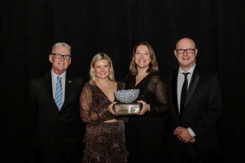 Queenstown Airport Chief Executive Shane O'Hare, Project Manager Lydia Hartshorne
