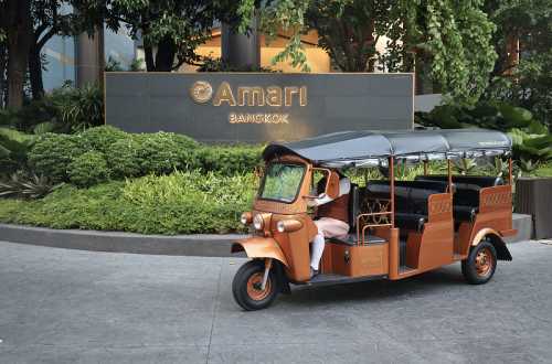 Amari Bangkok Debuts EV Tuk Tuk for Stylish, Sustainable Rides