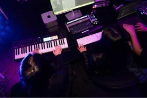 Digital music students at Sydney Con. Photo University of Sydney
