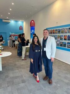 Elizabeth and Adrian at Opening