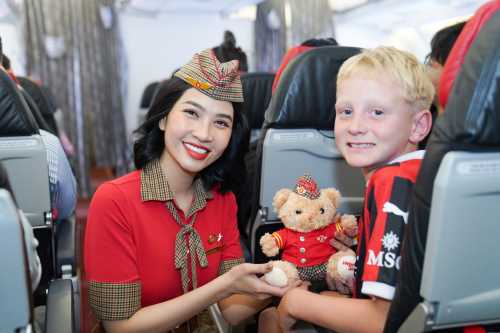 Onboard a Vietjet flight