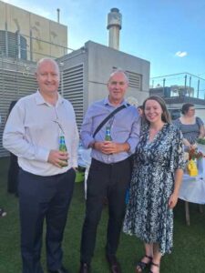 Peter Topping with Ingrid & Iain Summers