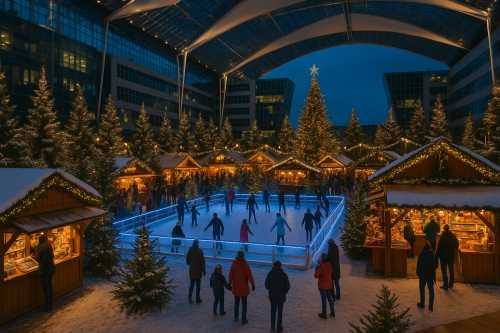 Festive Magic Sparkles Beneath Europe’s Grand Winter Roofscape