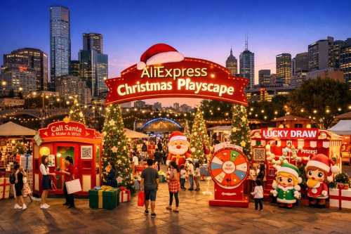 AliExpress Lights Up Melbourne CBD for Festive Fun