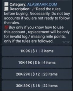 Dark web scams