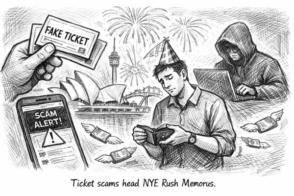Ticket Scams Cost Aussies $432 as NYE Demand Surges
