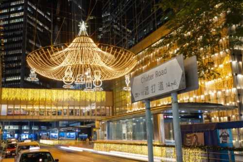 Central Sparkles as Hong Kong’s Winter Wonderland Shines
