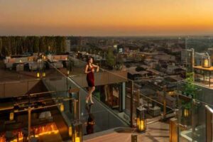 Spectacular Glass Bridge Connects Chiang Mai Rooftop Bar