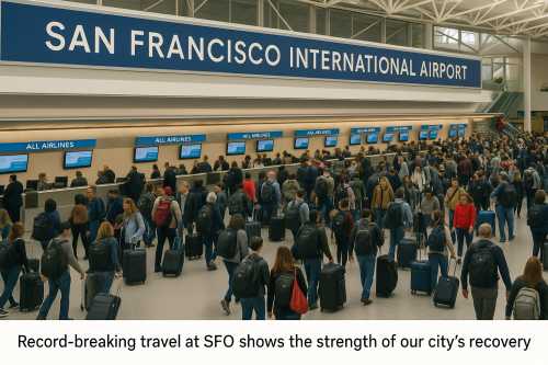 SFO Soars to Record-Breaking Thanksgiving Travel High