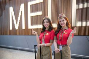 Vietjet crew in Melbourne Tullamarine Airport