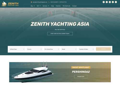 Zenith Sets Sail Into Yacht Brokerage With Asia Launch