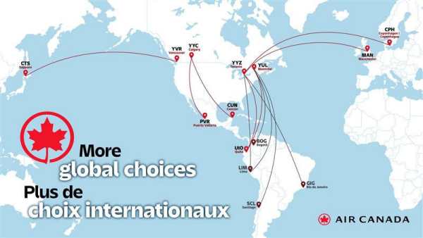Air Canada Adds Quito and More Sun Routes for Winter