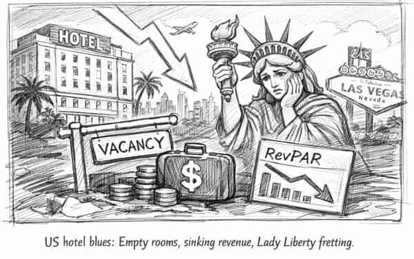 US Hotels Hit First Full-Year Slump Since Pandemic