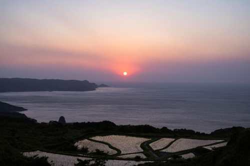 Higashi Ushirobata Tanada Rice Terraces. Image credit ©Nagato Tourism Convention Association