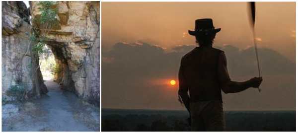 Kakadu also starred in Crocodile Dundee II, with many scenes filmed along the Bardedjilidji Walk