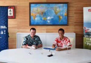 Philippe Marie, CEO of Air Tahiti Nui & Edouard Wong Fat, CEO of Air Tahiti. © Air Tahiti Nui