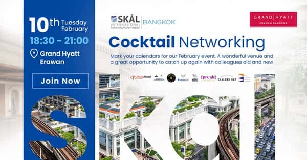Bangkok’s Grand Hyatt Sets the Bar for Skål Networking Night