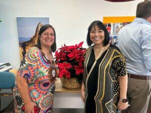 Selena Luscombe with Cinzia Burnes, COO, Helloworld Travel Limited
